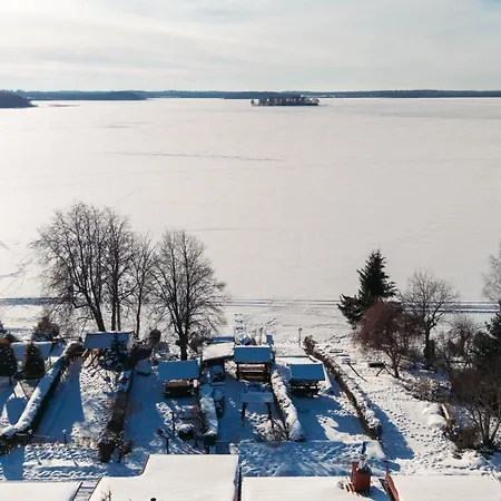 Деревянный коттедж Nad Jeziorem Dobskim Mazury *