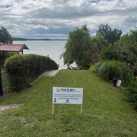 Nad Jeziorem Dobskim Mazury Деревянный коттедж Fuleda